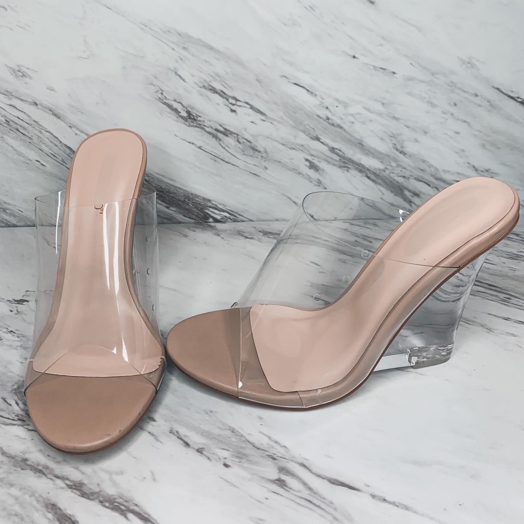 Clear Wedge Open Toe Heel Must Have